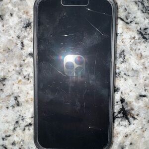 Black Smartphone with Silver Accents